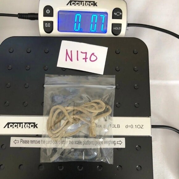 Faceted Clear Pendant on Tan Leather Necklace - Picture 9 of 10